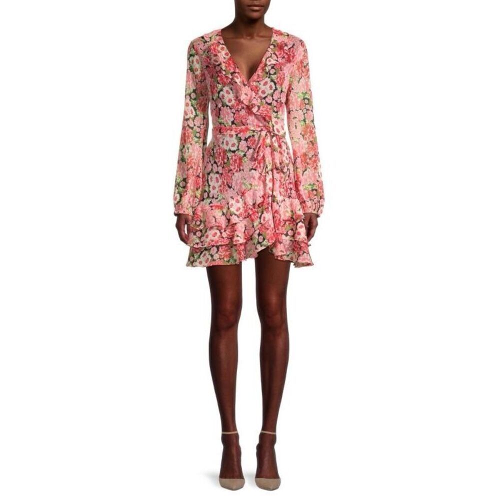 Bardot Floral Wrap Dress Size 12 NWT